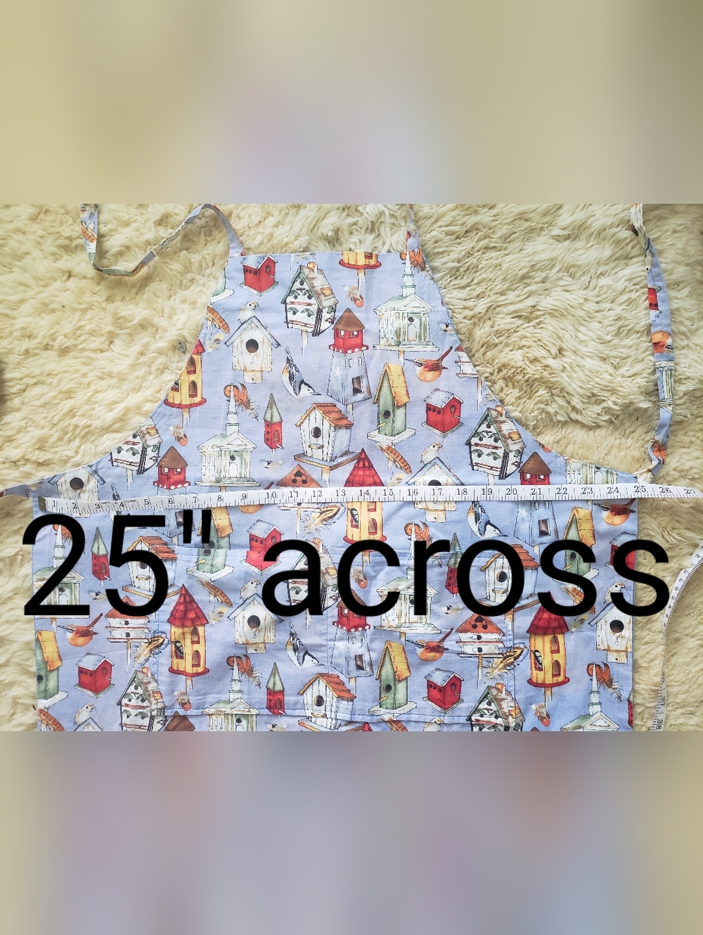 Vintage Handmade Cotton Apron - Picture 8 of 13